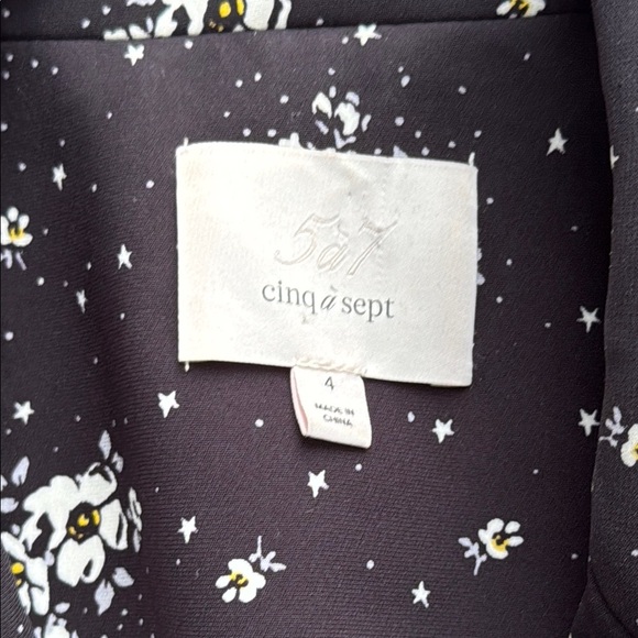 Cinq a Sept Women’s Floral Suit Jacket 4 and Pant 0 Coordinated Set - Picture 2 of 7